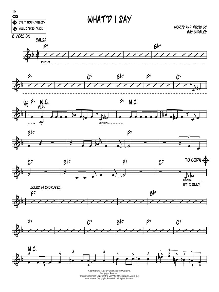 Ray - Jazz Play Along Volume 94 Book/Cd