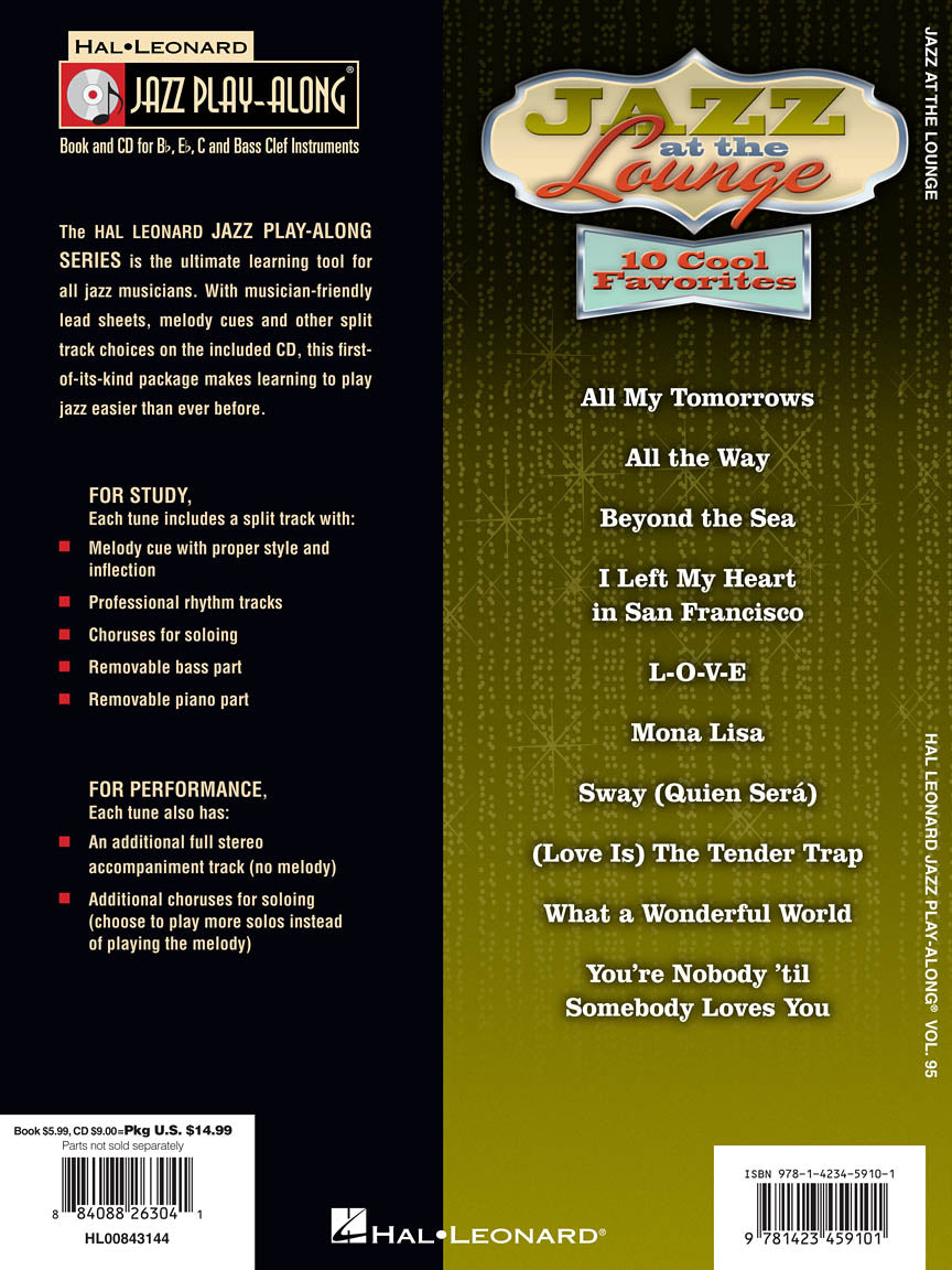 Jazz At The Lounge - Jazz Play Along Volume 95 Book/Cd