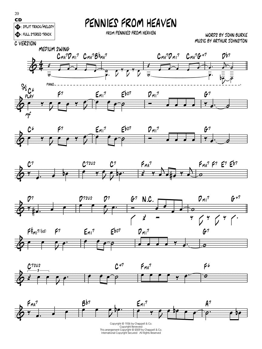Swinging Standards - Jazz Play Along Volume 99 Book/Cd