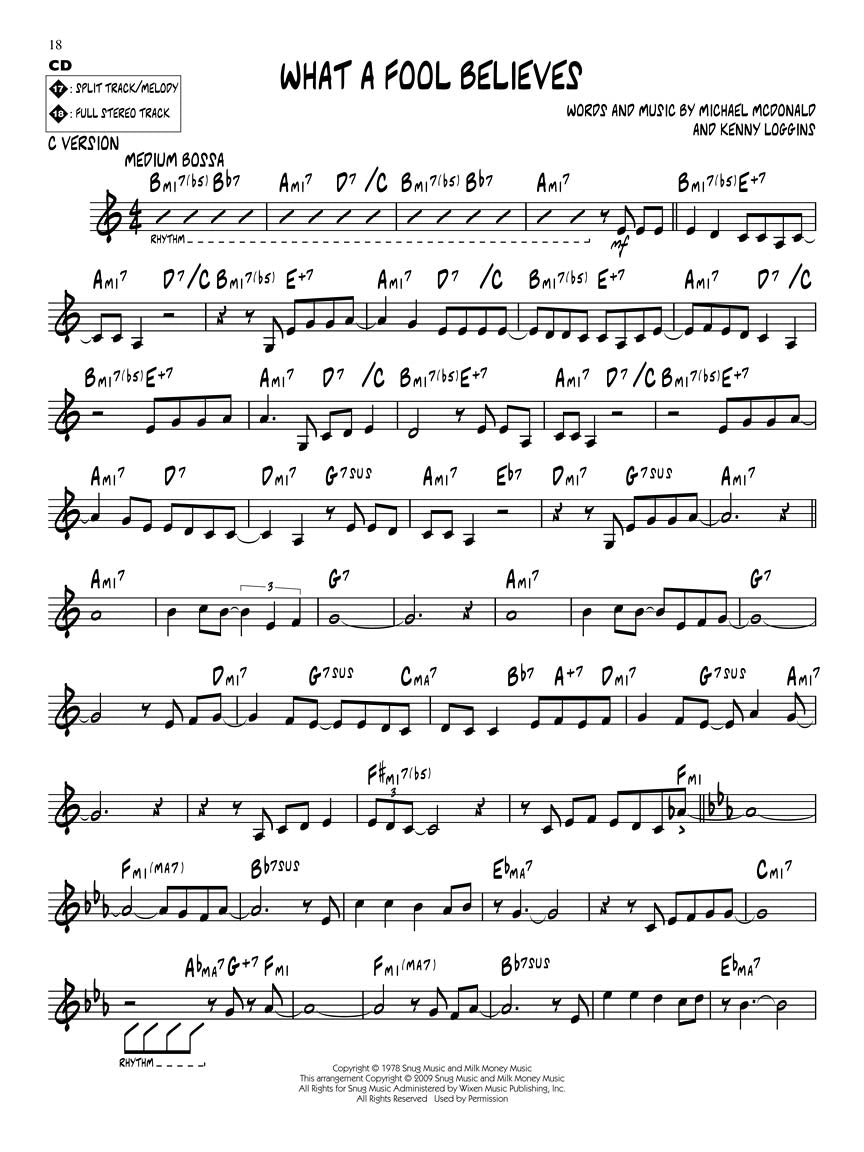 Jazz Pop - Jazz Play Along Volume 102 Book/Cd