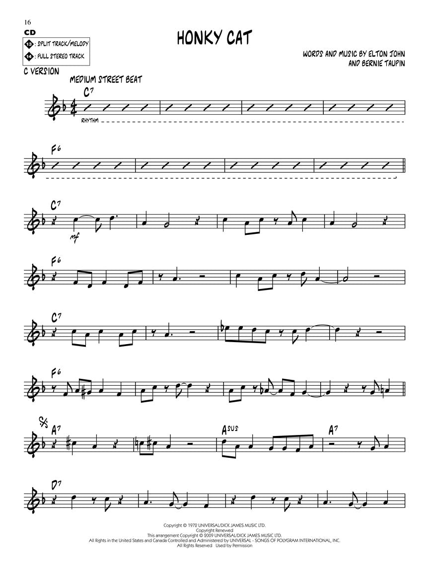 Elton John - Jazz Play Along Volume 104 Book/Cd