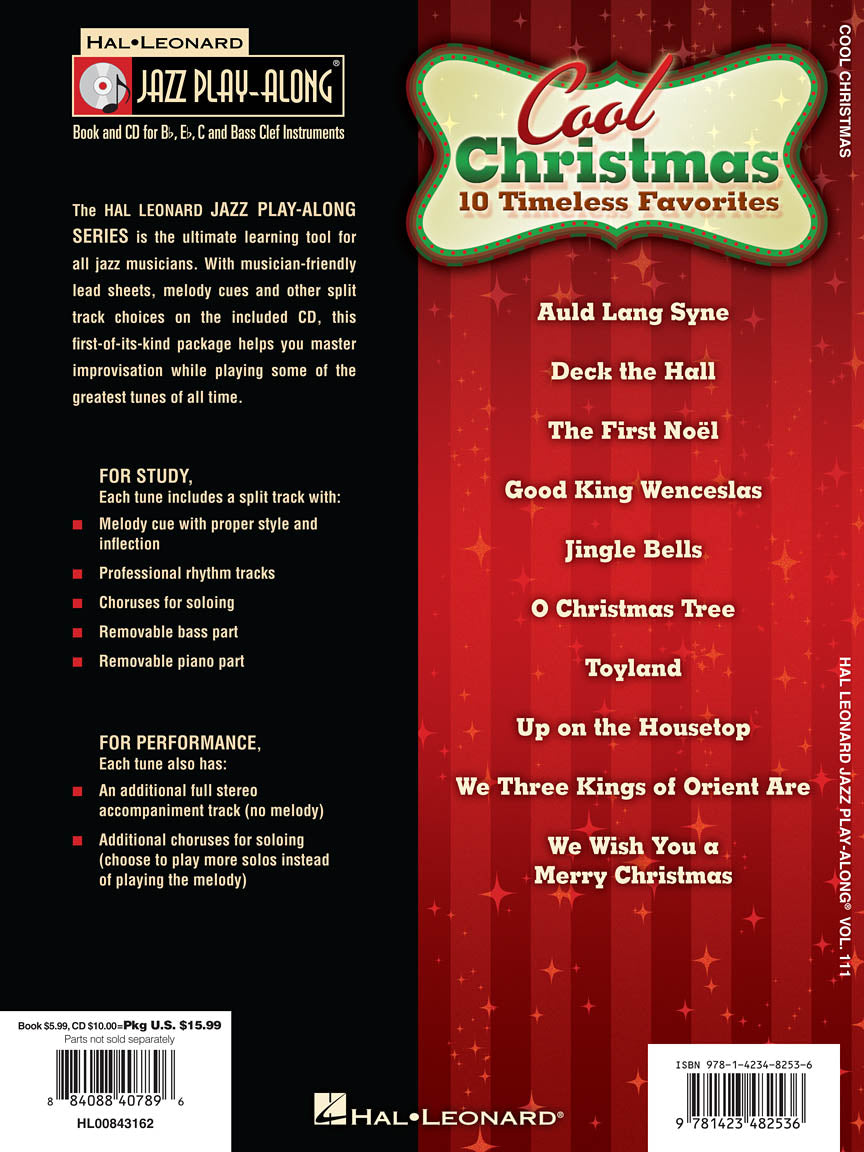 Cool Christmas - Jazz Play Along Volume 111 Book/Cd
