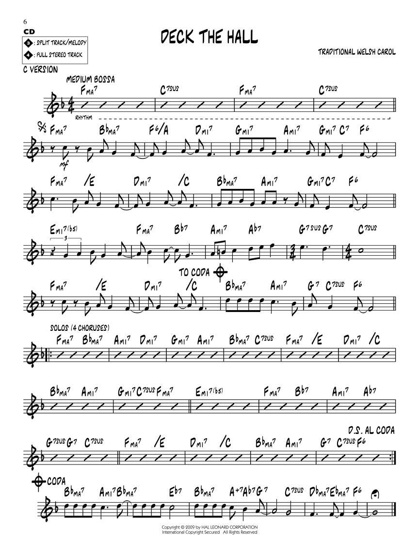 Cool Christmas - Jazz Play Along Volume 111 Book/Cd