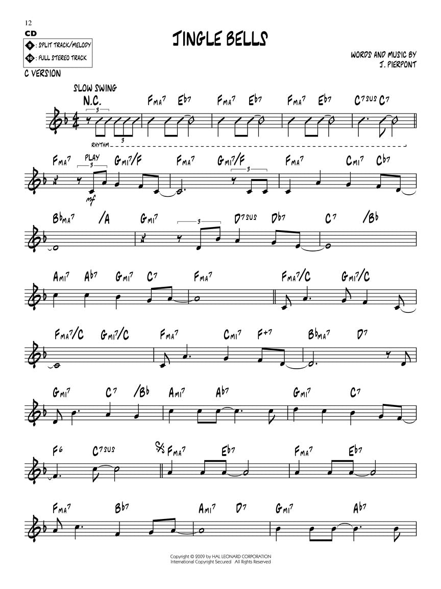 Cool Christmas - Jazz Play Along Volume 111 Book/Cd