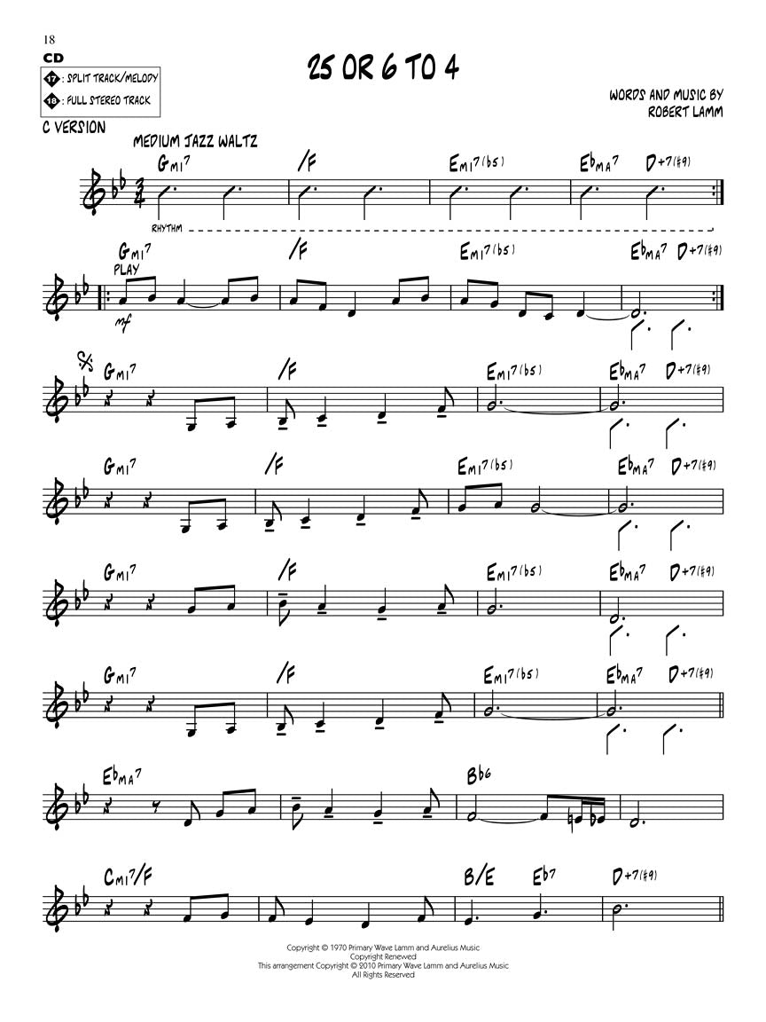 Jazz-Rock Horn Hits - Jazz Play Along Volume 124 Book/Cd
