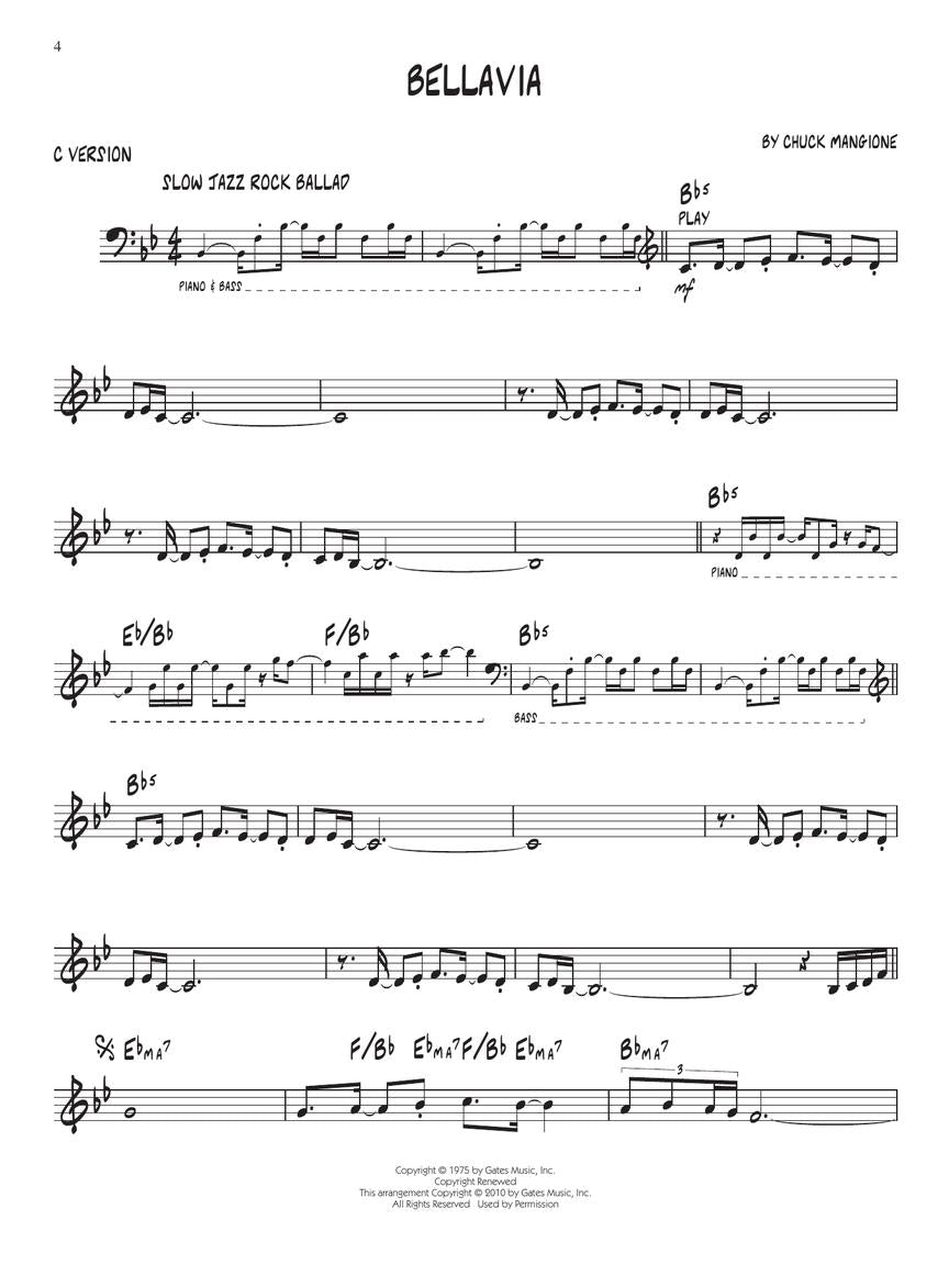 Chuck Mangione - Jazz Play Along Volume 127 Book/Cd