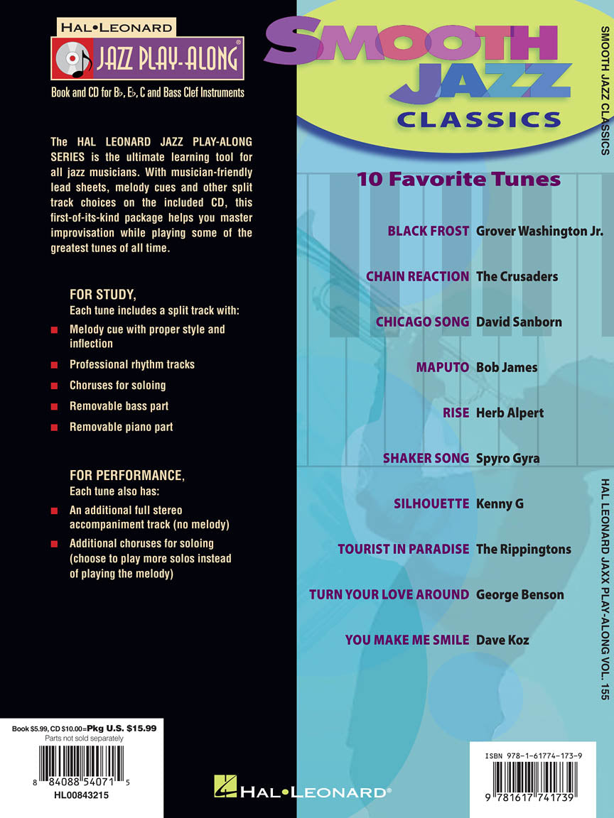 Smooth Jazz Classics - Jazz Play Along Volume 155 Book/Cd