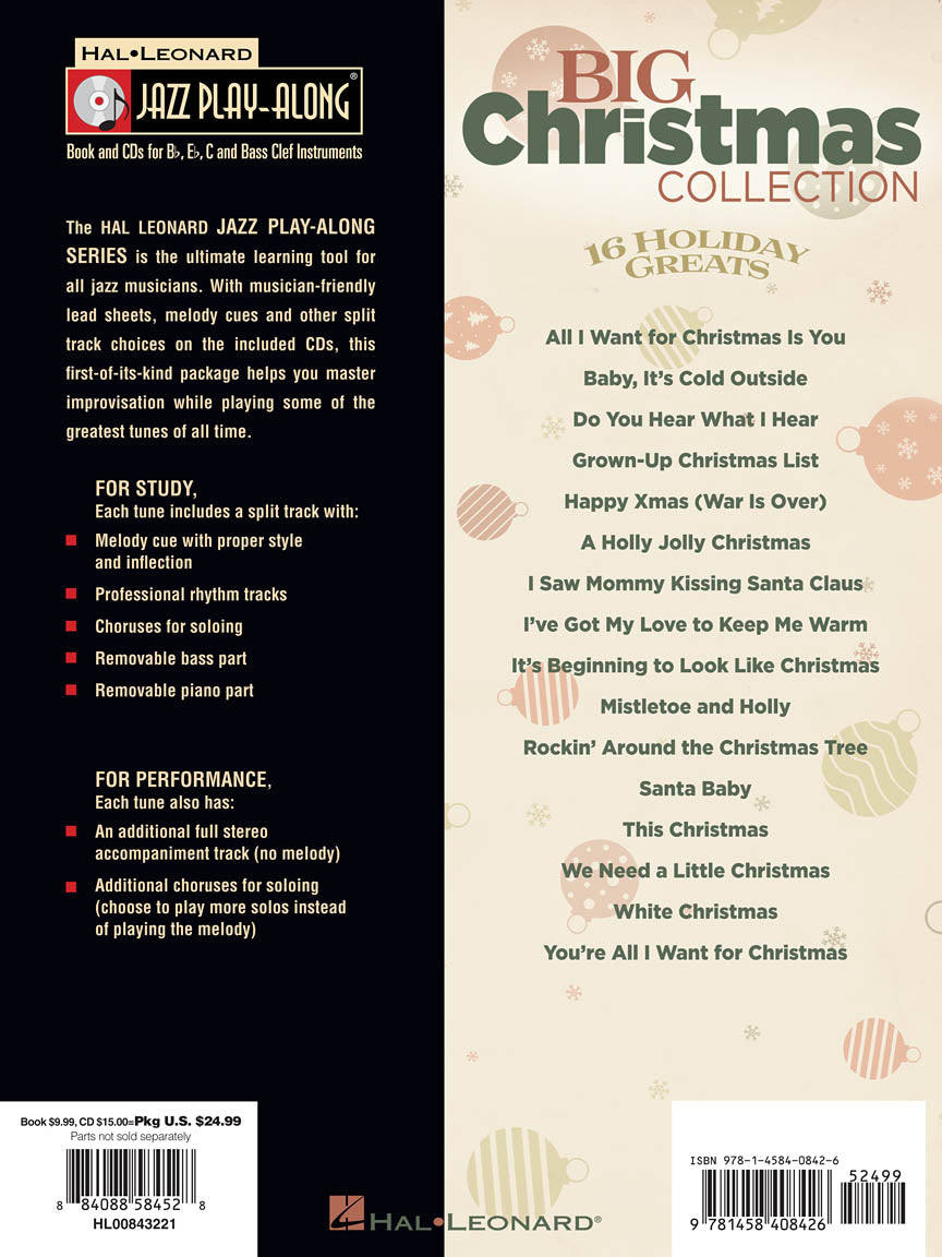 Big Christmas Collection - Jazz Play Along Book/2Cd