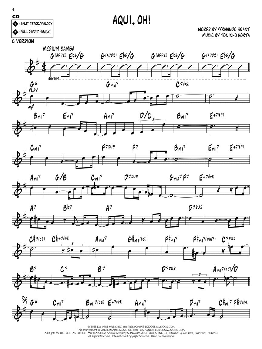 Samba - Jazz Play Along Volume 147 Book/Cd