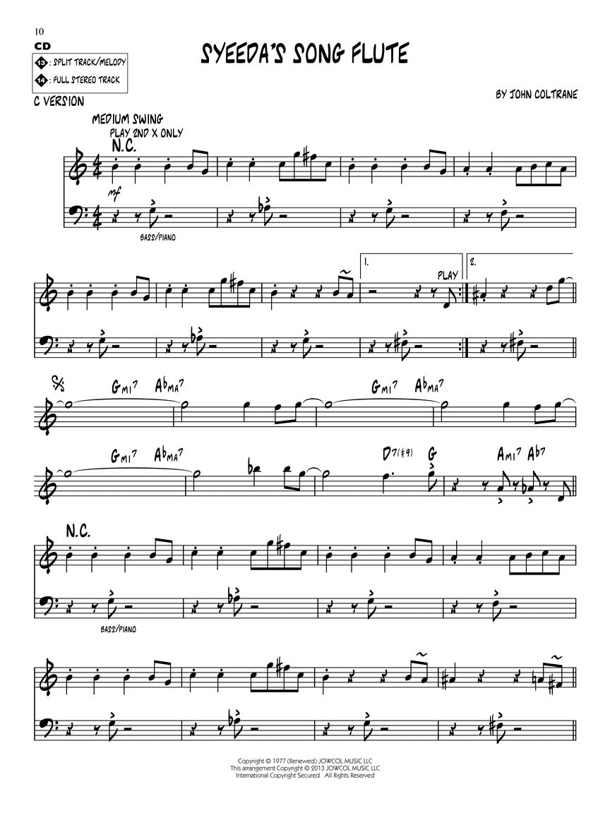 John Coltrane Giant Steps - Jazz Play Along Volume 149 Book/Cd