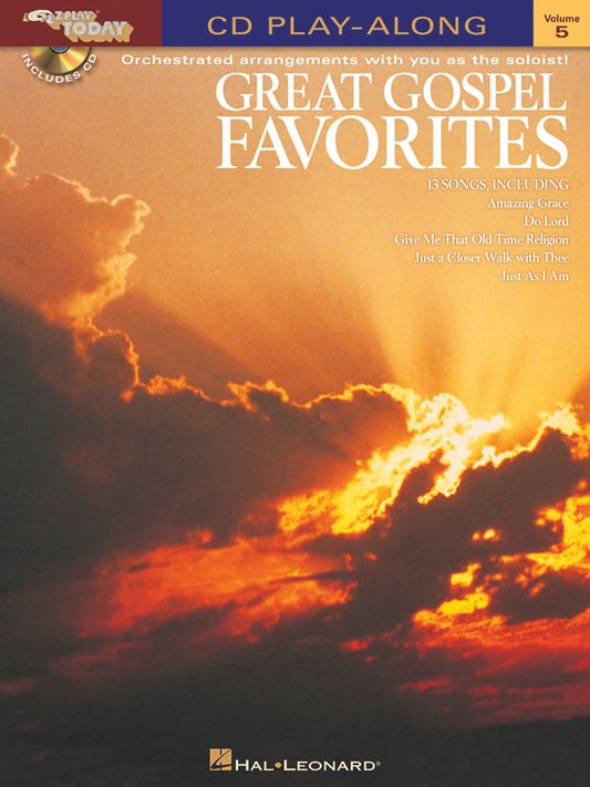 Great Gospel Fav Ez Play Cd Play Along