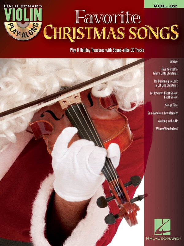 Favorite Christmas Songs - Violin Play Along Book/Cd