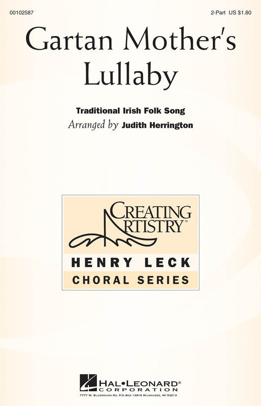 Gartan Mothers Lullaby - 2 Part Voicing Sheet Music