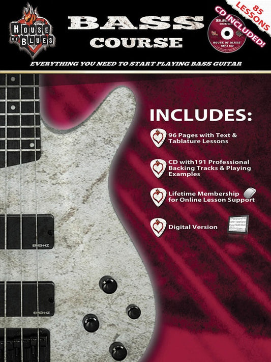 House Of Blues Bass Course Book/Cd
