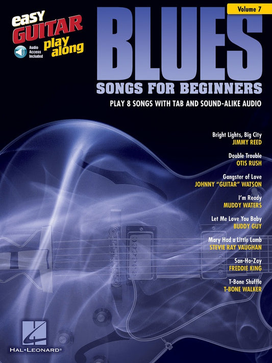 Blues Songs For Beginners Easy Guitar Playalong V7 Bk/Ola