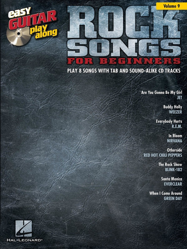 Rock Songs Easy Guitar Play Along Bk/Cd V9