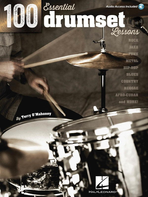 100 Essential Drumset Lessons Book/Ola