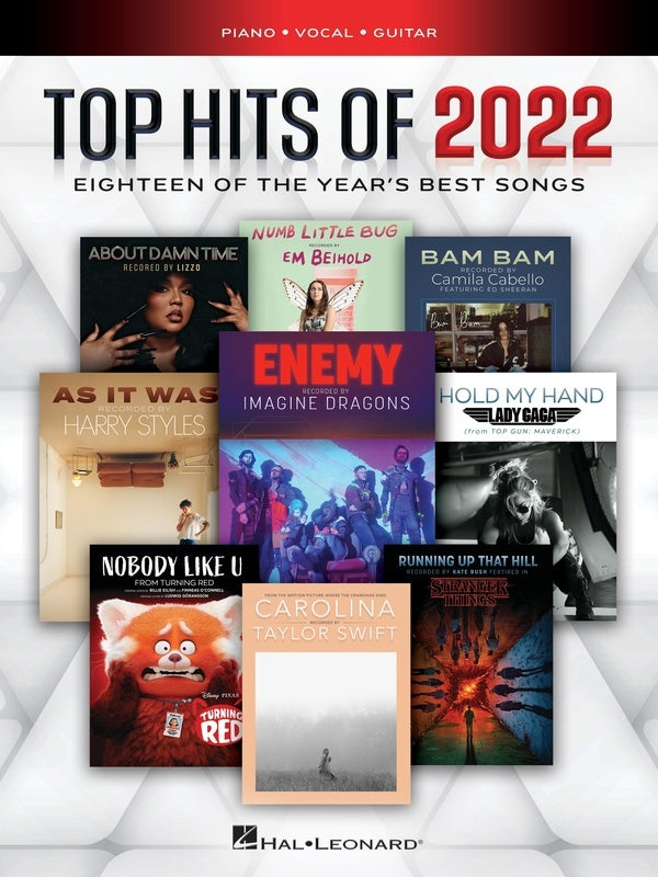 Top Hits Of 2022 - Piano, Vocal & Guitar Songbook