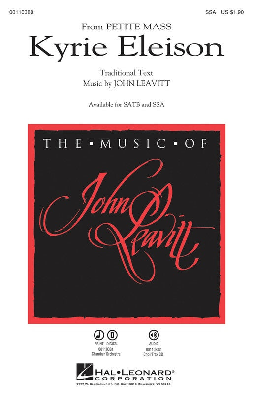 Kyrie Eleison - Soprano/Alto Voicing Sheet Music