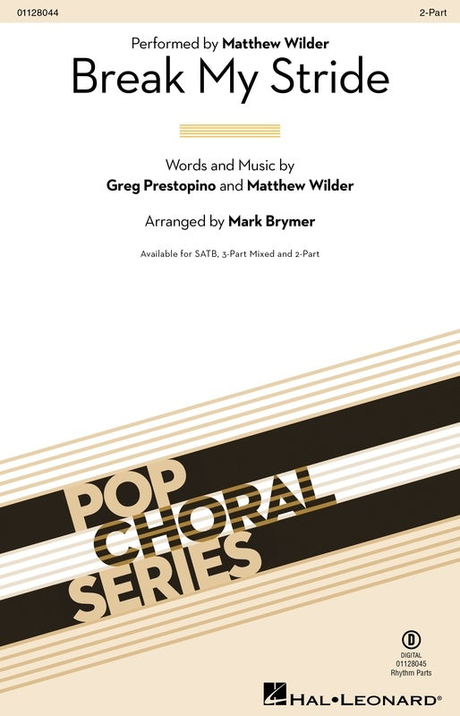 Break My Stride 2 Part/Piano