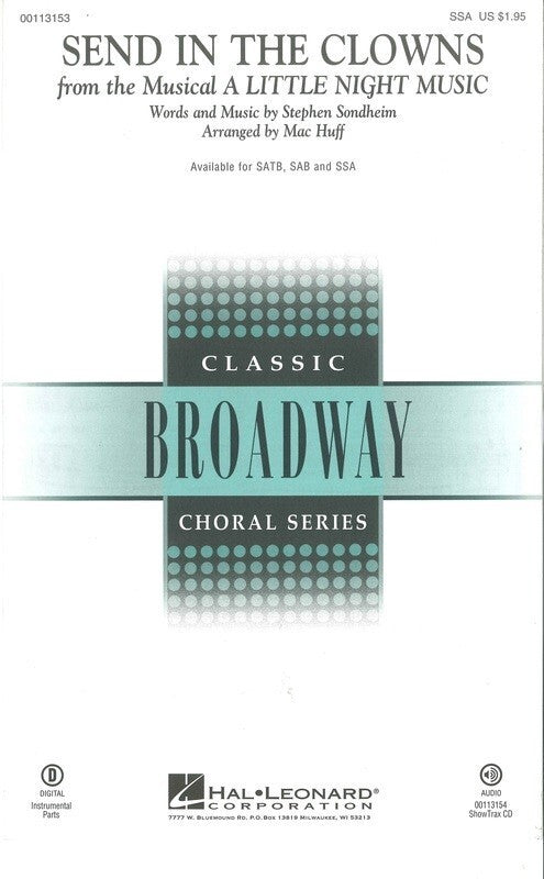 Send In The Clowns - Soprano/Alto (SSA) Voicing Sheet Music
