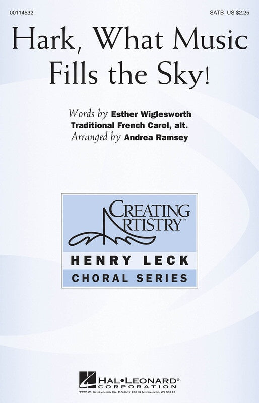 Hark What Music Fills The Sky - Soprano/Alto/Tenor Bass Sheet Music