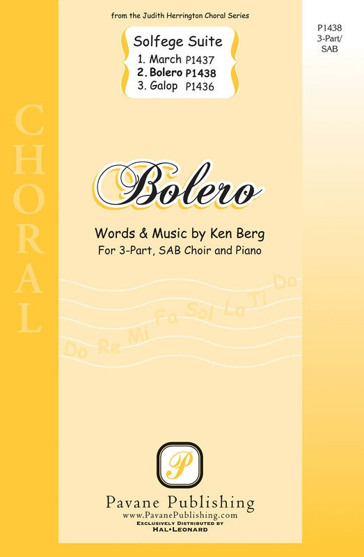 Bolero From Solfege Suite - Soprano/Alto/Bass Voicing Sheet Music