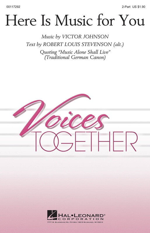 Here Is Music For You - 2 Part Voicing Sheet Music