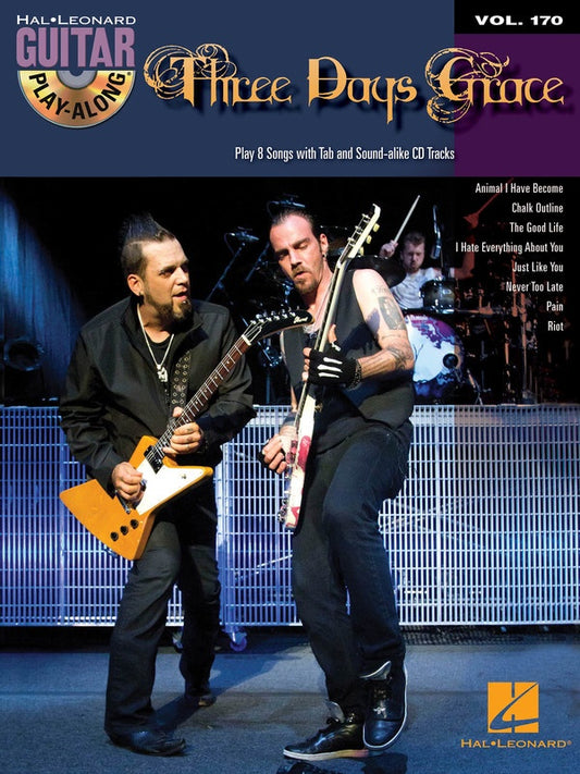 Three Days Grace Guitar Play Along Bk/Cd V170
