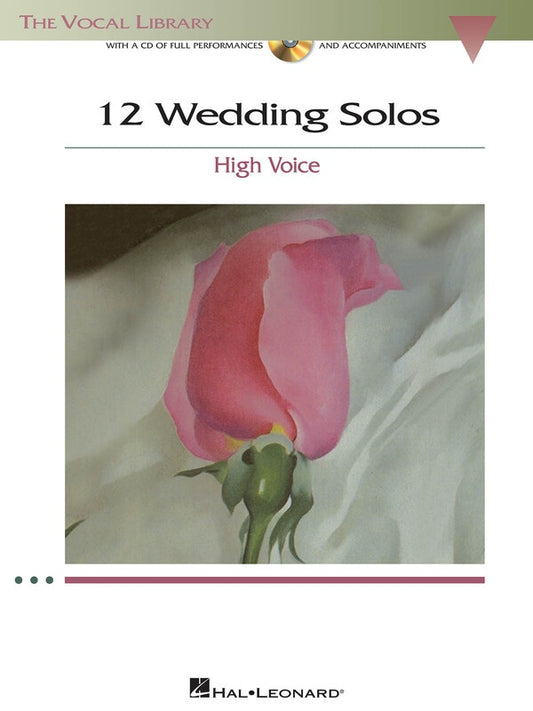 12 Wedding Solos High Voice Bk/Cd