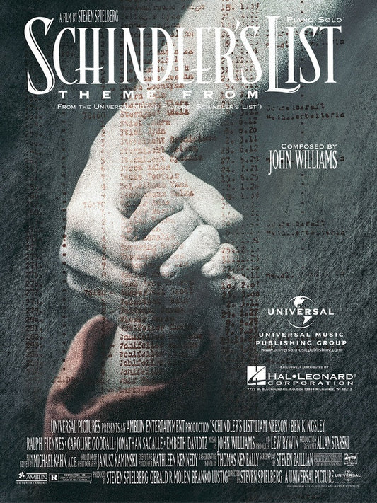 Theme From Schindler's List - Piano Solo Sheet Music