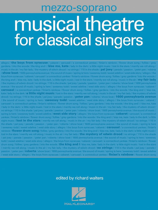 Musical Theatre For Classical Singers Mezzo Sop