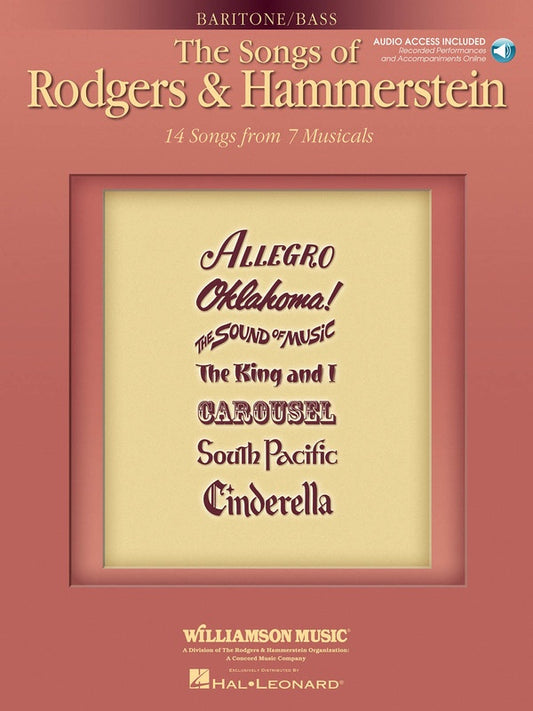 Songs Of Rodgers And Hammerstein Bar/Bass Bk/2Cd