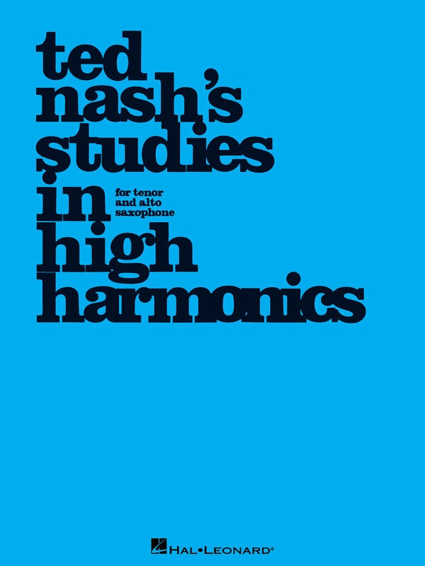 Studies In High Harmonics Sax