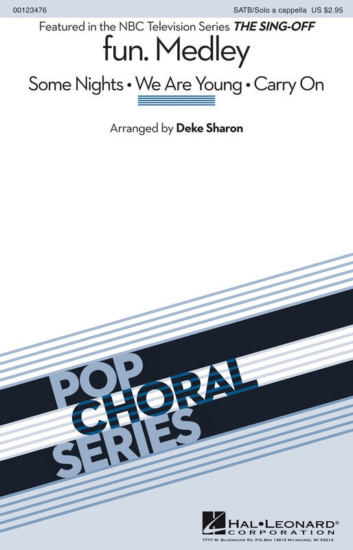 Fun Medley From The Sing-Off Satb Solo A Cappell