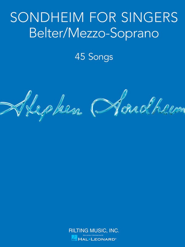 Sondheim For Singers Belter / Mezzo Soprano