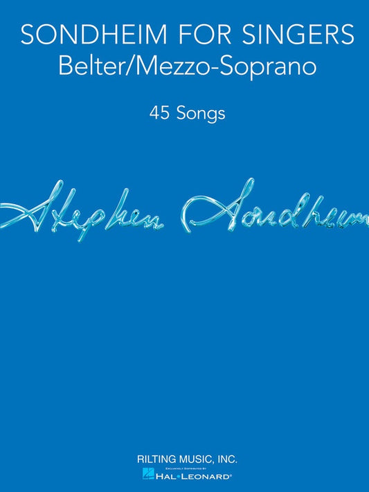 Sondheim For Singers Belter / Mezzo Soprano