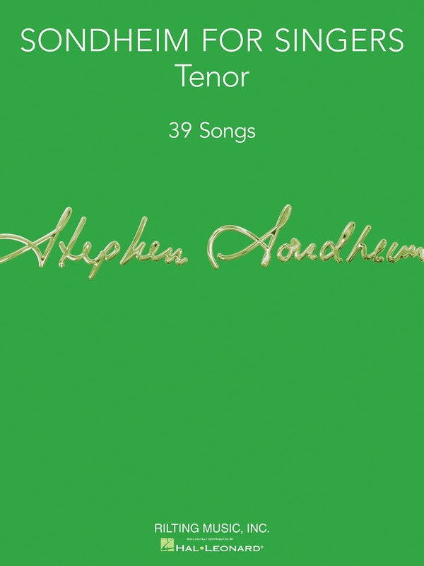 Sondheim For Singers Tenor