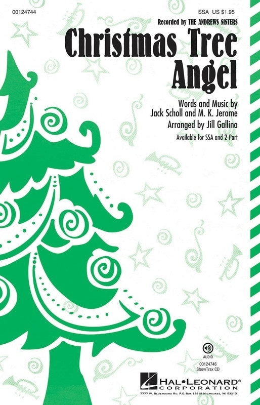 Christmas Tree Angel 2 Part Vocal Sheet Music