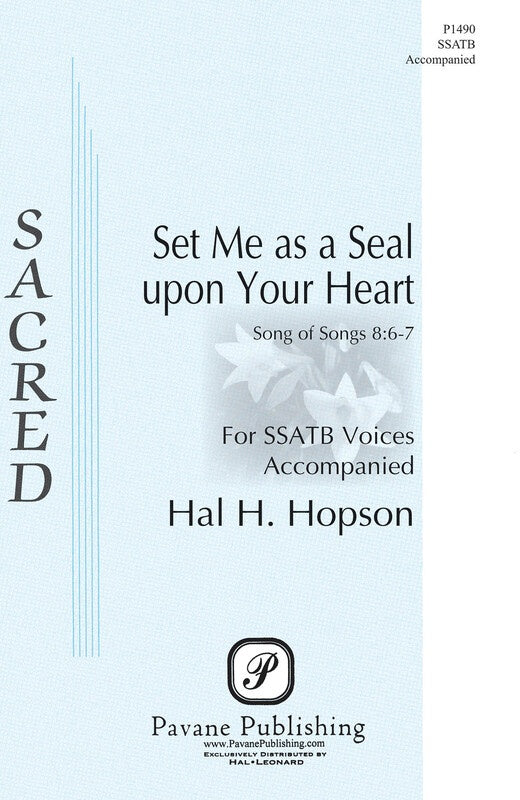 Set Me As A Seal Upon Your Heart Ssatb