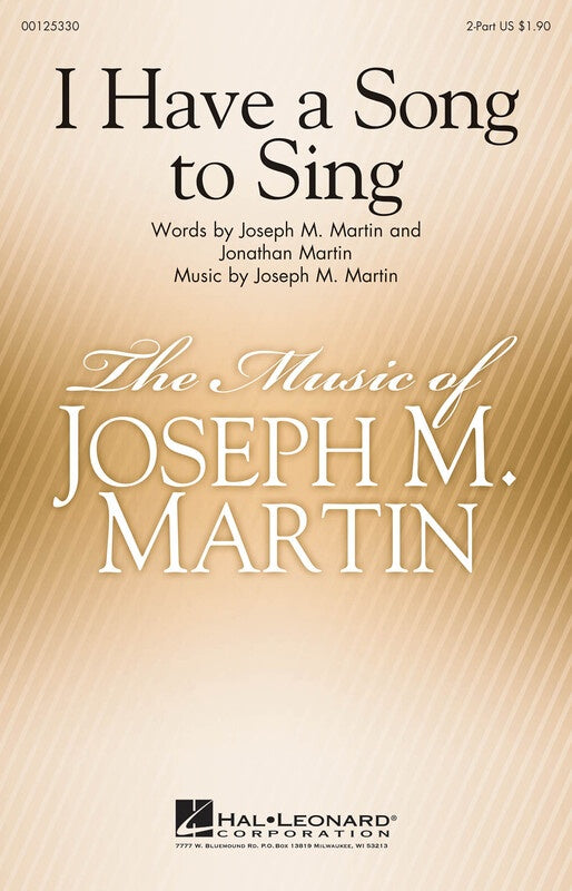I Have A Song To Sing 2 Part