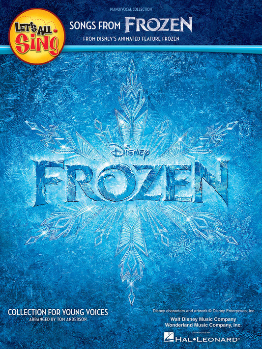 Lets All Sing Songs From Frozen Vocal Collection Book