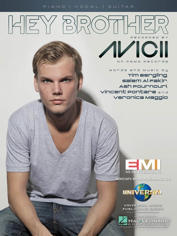 AVICII - Hey Brother Piano/Vocal Sheet Music