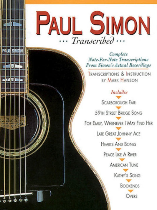 Paul Simon - Transcribed Guitar Tab