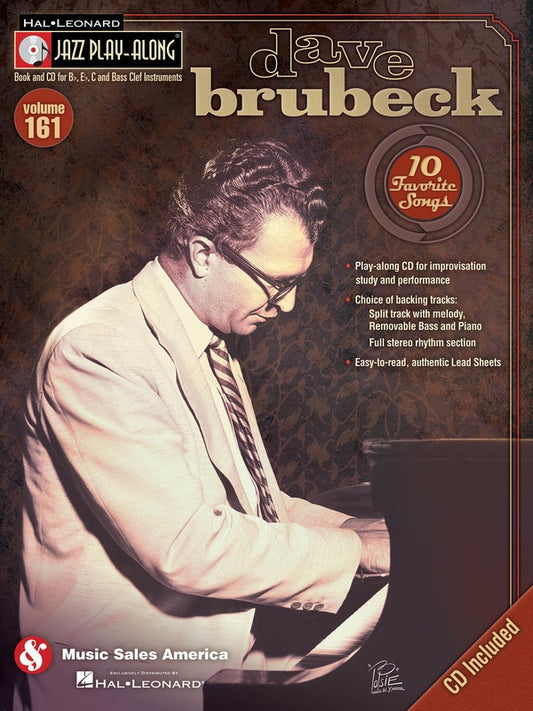 Dave Brubeck - Jazz Play Along Volume 161 Book/Cd