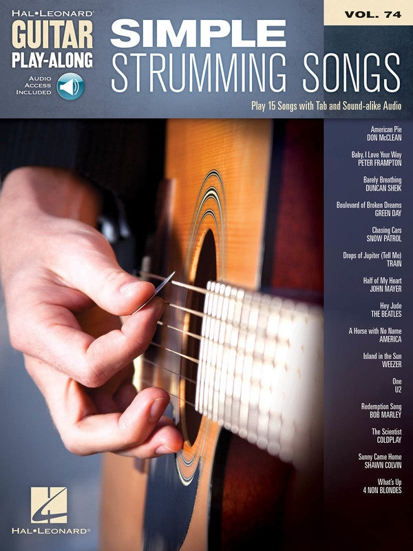 Simple Strumming Songs Guitar Playalong V74 Bk/Ola