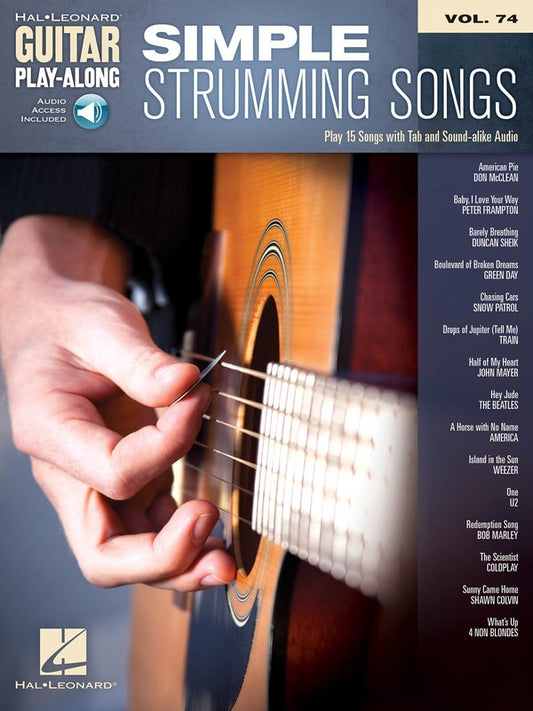 Simple Strumming Songs Guitar Playalong V74 Bk/Ola