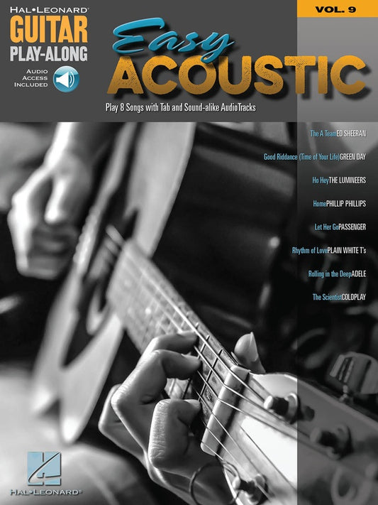 Easy Acoustic Songs Guitar Playalong V9 Bk/Ola