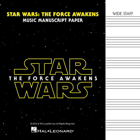 Star Wars Force Awakens Manuscript Paper