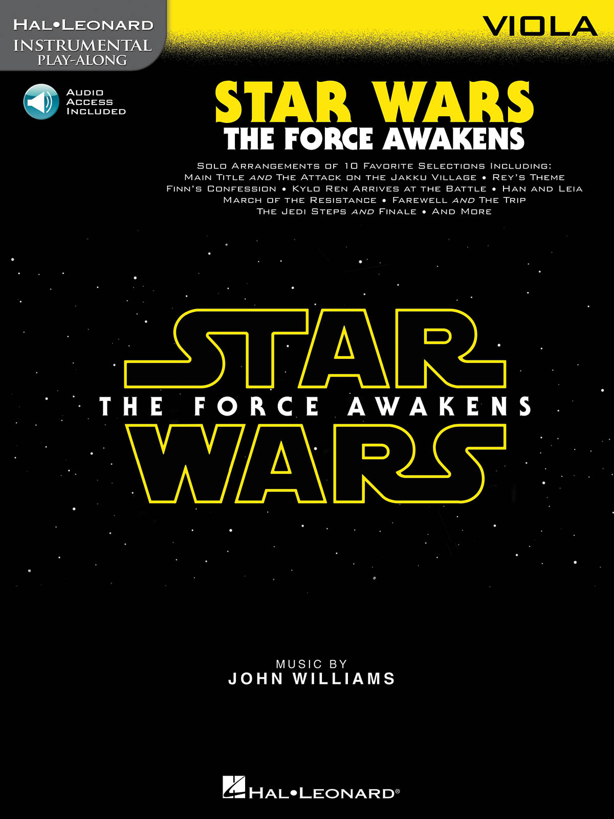 Star Wars Force Awakens Viola Play Along Book/Ola